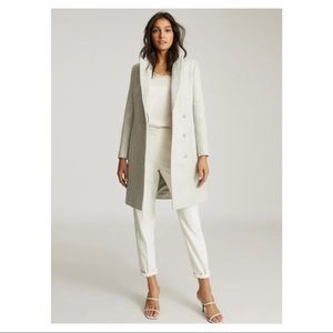 Reiss Italian wool grey coat NWT